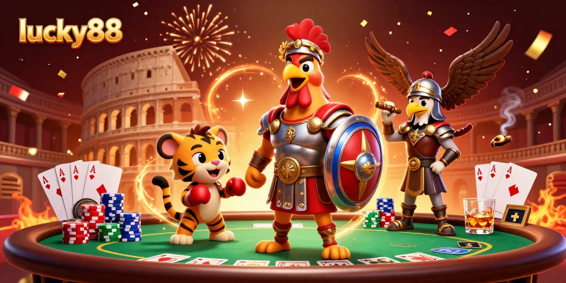 Experience thrilling play at lucky88 with a dynamic casino scene featuring exciting poker elements.
