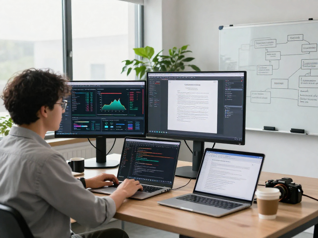 Advanced document fraud detection analysis in a modern office with AI analytics and risk assessments.