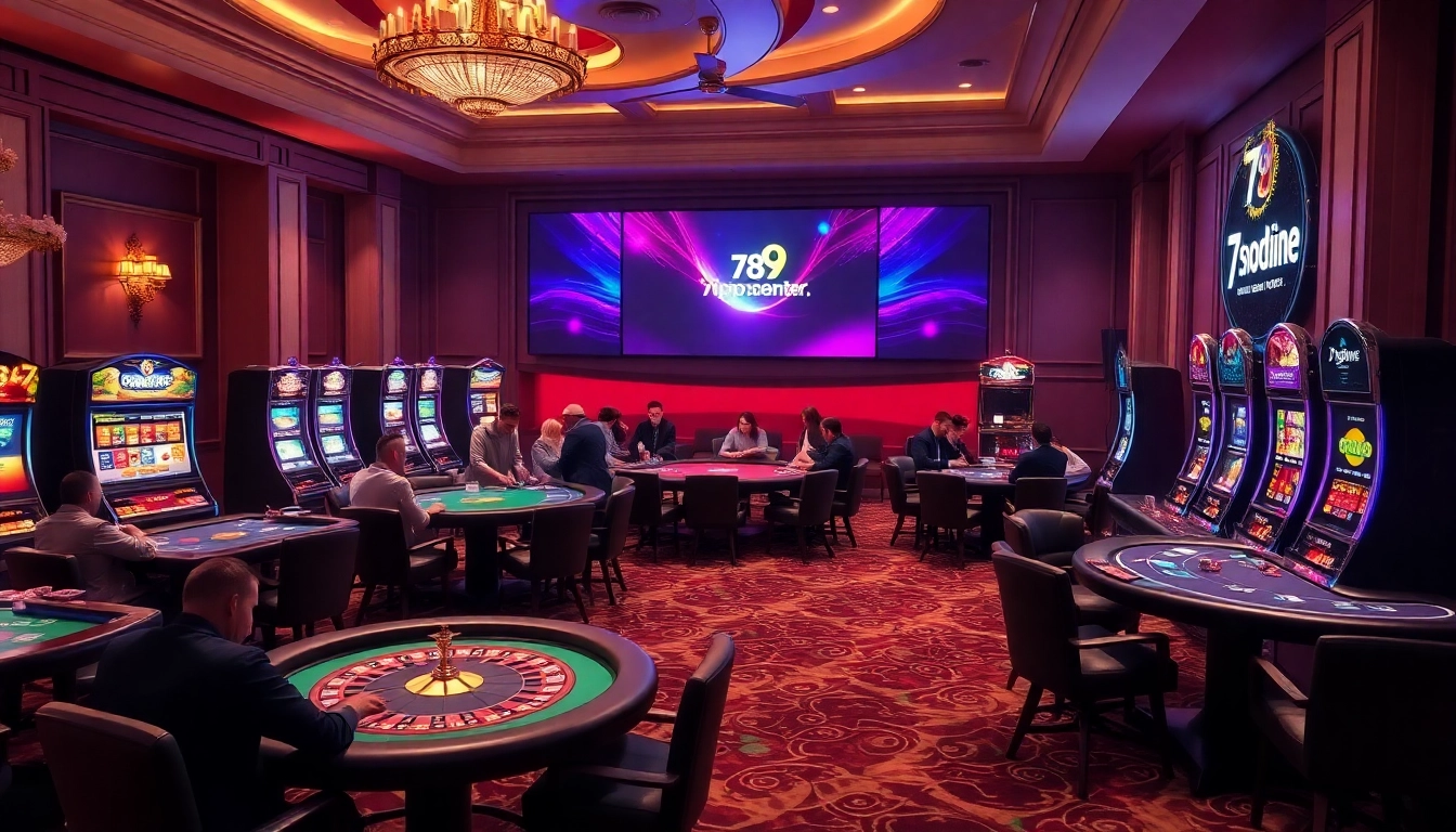 Players enjoying various casino games at https://789pcenter.it.com, highlighting an engaging gaming environment.