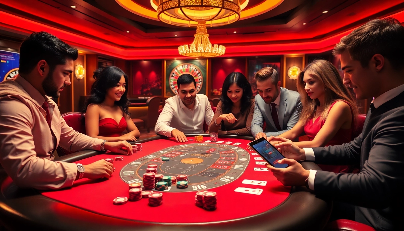 Experience an engaging poker game at https://789pcenter.it.com with vibrant chips and dynamic players.
