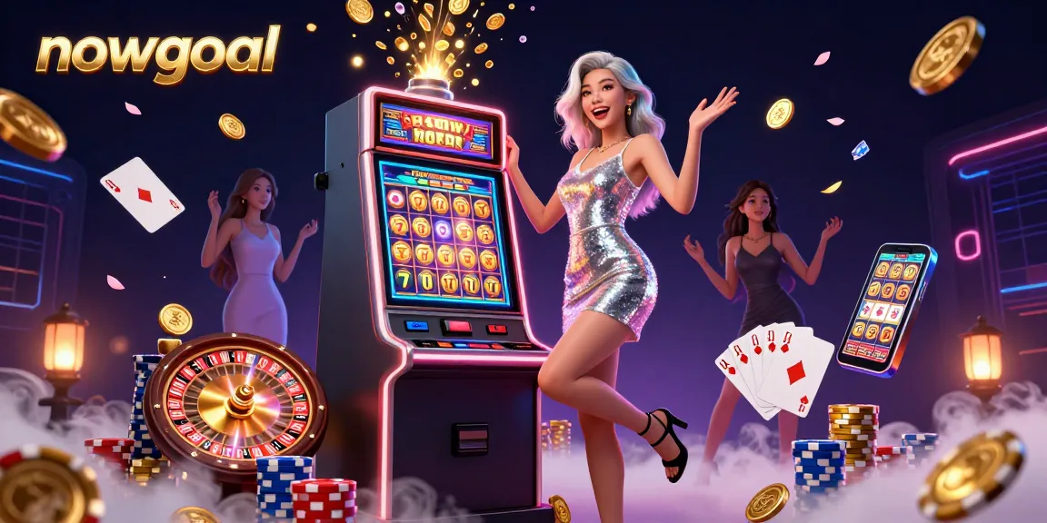 Experience thrilling moments at nowgoal with a stunning slot machine jackpot celebration.