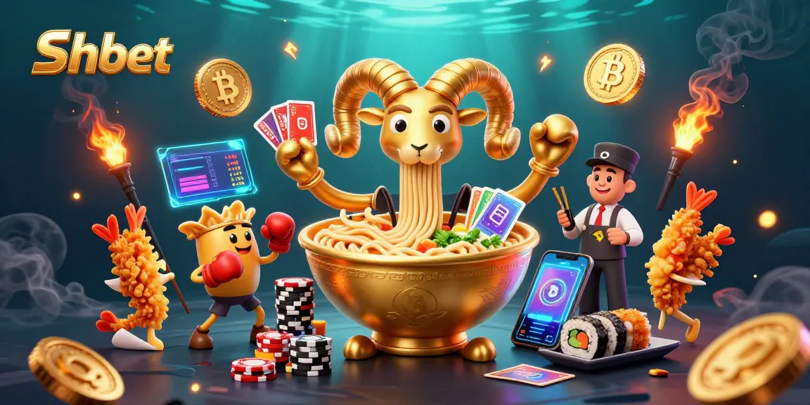 Experience Shbet's vibrant 3D casino scene with cartoon characters and crypto elements bustling with activity.