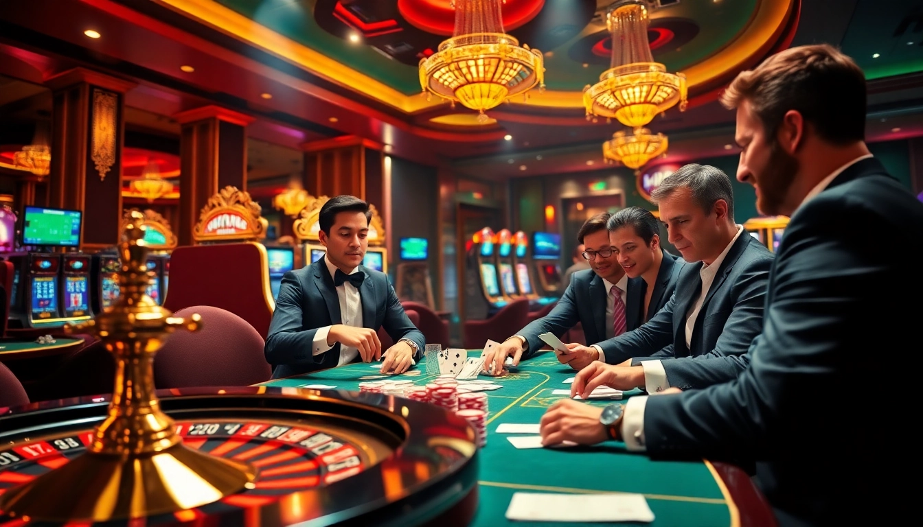 Experience high-stakes excitement at uu88.company, engaging in thrilling games with elegant casino visuals.