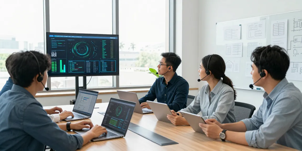 IT support for small business team collaboration in modern office environment.