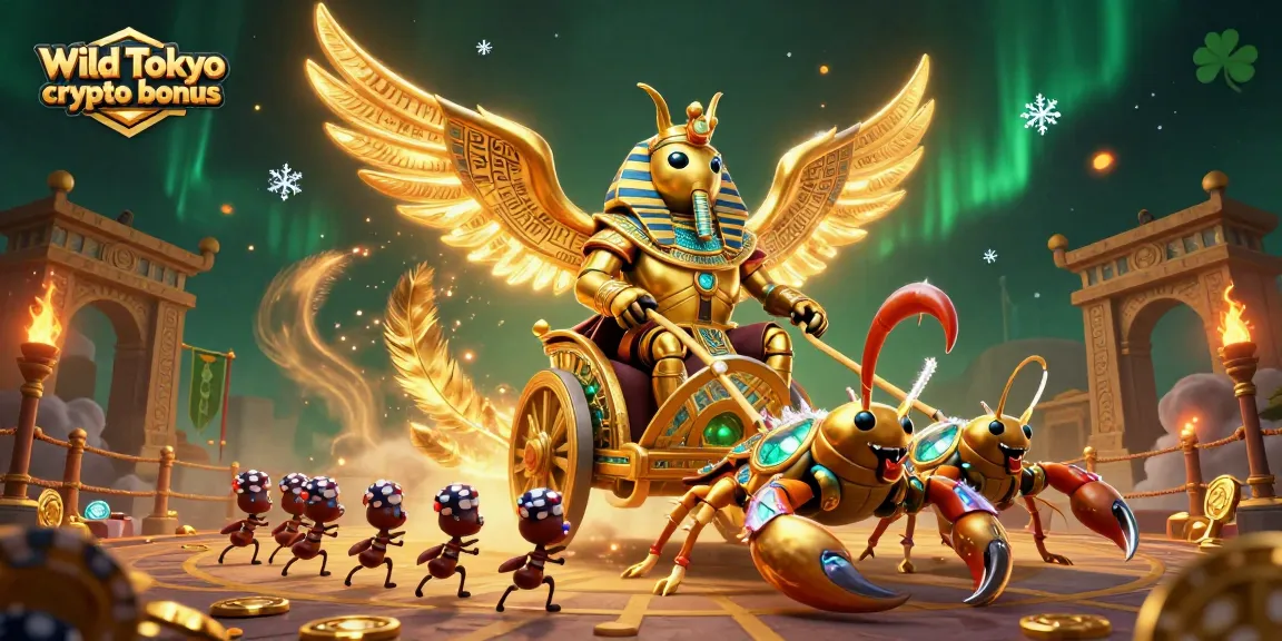 Scopri il Wild Tokyo crypto bonus con questa illustrazione 3D ricca di dettagli e atmosfera di gioco.