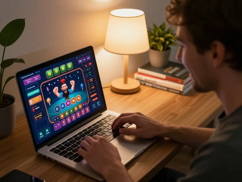 8live player celebrating a win while engaging in dynamic online casino gaming.
