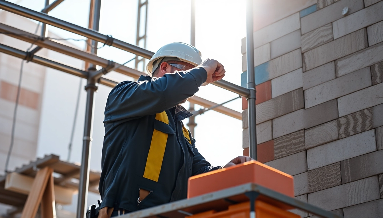 Tasselli per gasbeton being expertly installed by a technician, showcasing precision in construction.