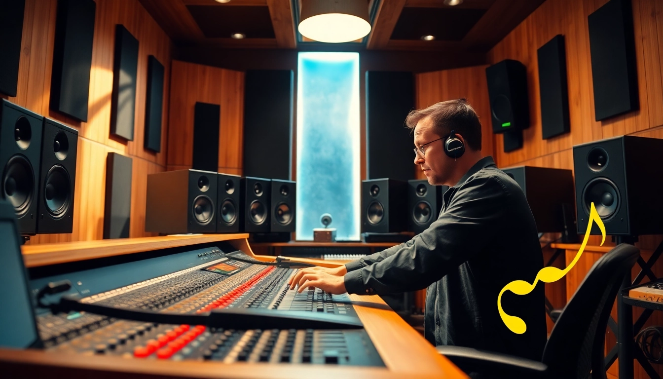 Enhance your music quality with online audio mastering services in a professional studio.