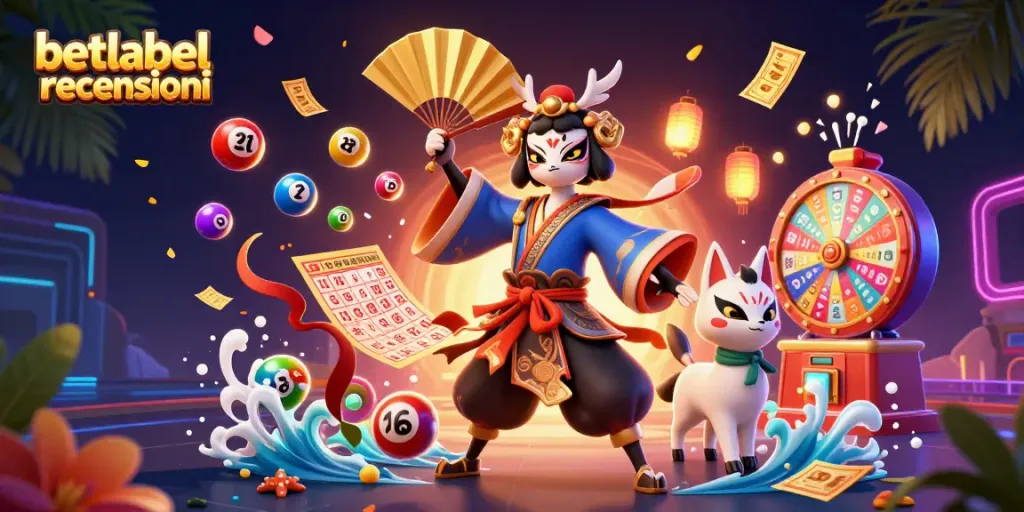 Engage with betlabel recensioni for dynamic lottery-themed gaming illustration.