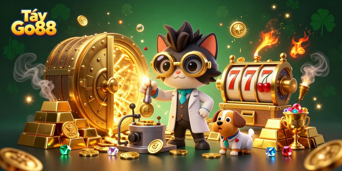 Experience Tải Go88 where the mad scientist cat crafts gold in a vibrant online casino world.