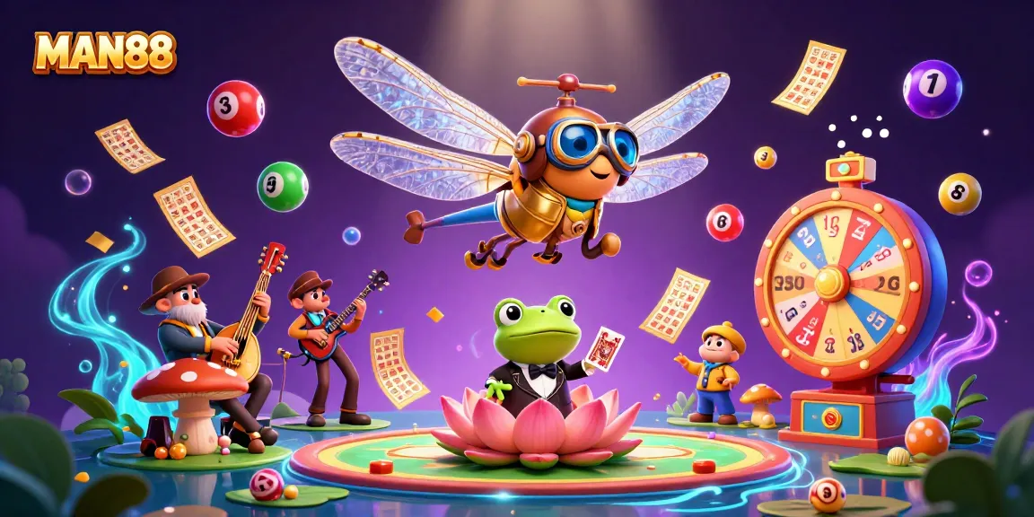 Experience thrilling gaming adventures at MAN88 with captivating 3D casino characters in an exciting setting.