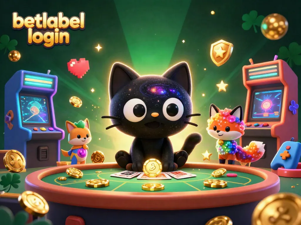 Play at BetLabel login for a thrilling casino experience with exciting game elements surrounding colorful characters.