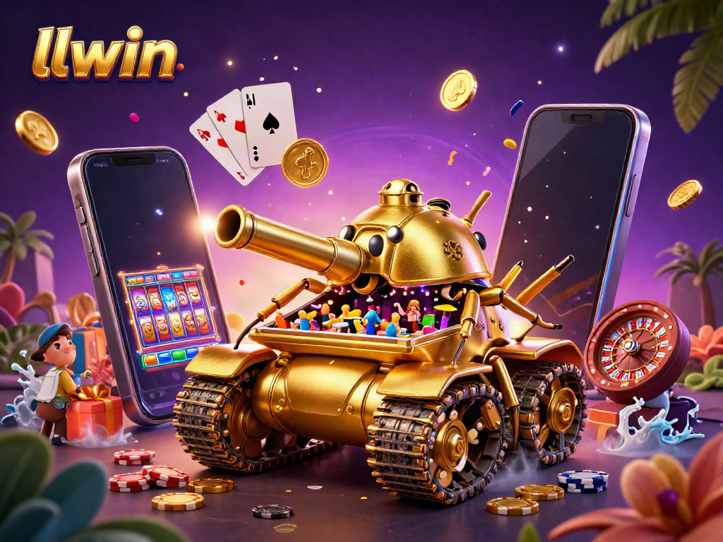 Winning big at llwin with a 3D golden beetle tank casino filled with excitement and games.