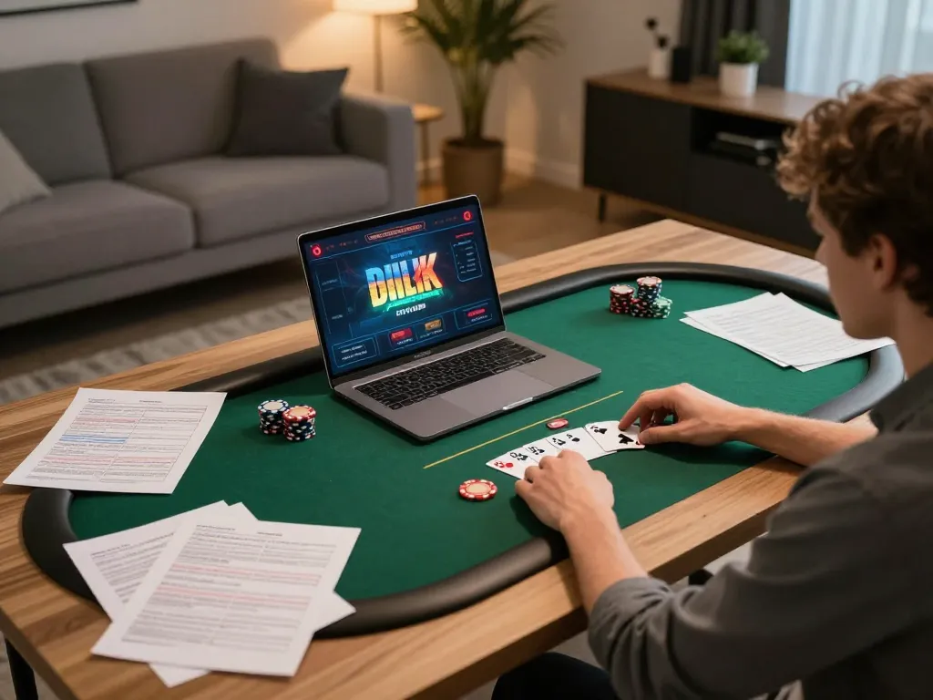 Engaged player experiencing excitement in online poker session with tr88.