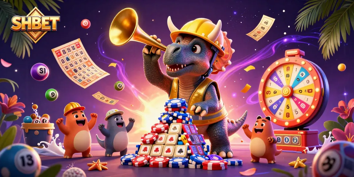 Experience thrilling gaming action at SHBET with a vibrant casino-themed illustration showcasing dynamic characters and exciting elements.