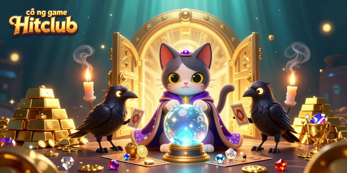 Discover the excitement of cổng game Hitclub with mystic elements and treasure background.