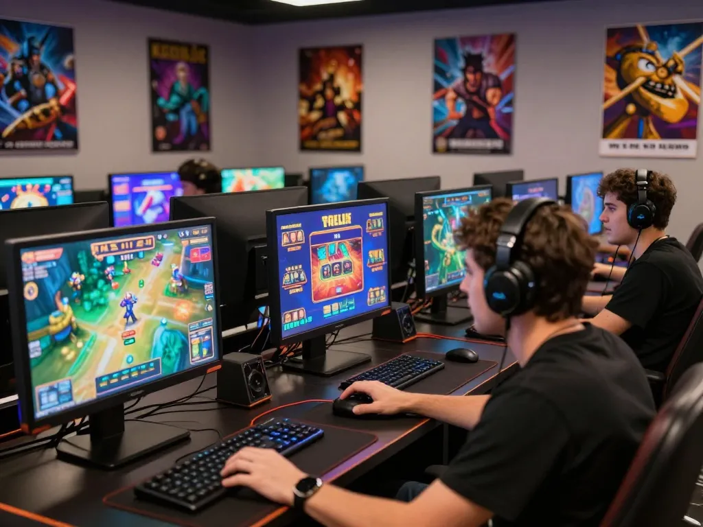 Nohu 78 online gaming scene with players discussing strategies in an engaging environment.