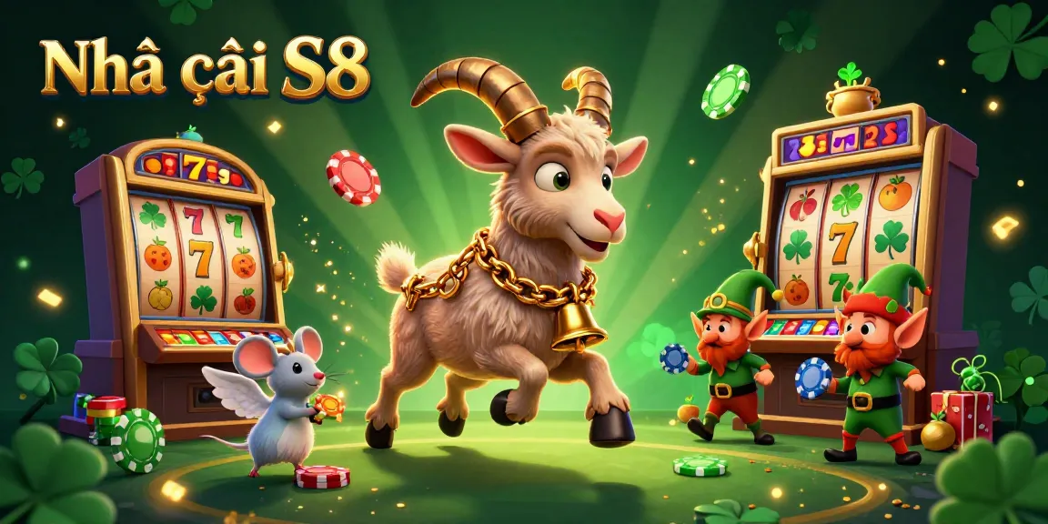 Engage with Nhà cái S8 in a lively online casino setting featuring dynamic characters and game elements.